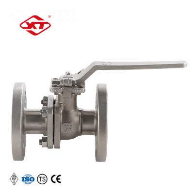 China Engineering Wide Range Of Application Flange Ball Valve Q41F-40R DN15 Ball Valve Stainless Steel for sale