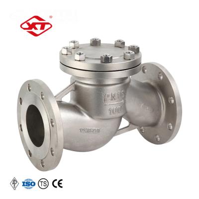 China DN100 Wave Shape GOST Check Valve H41W-16P Pipeline Use Flange General Bolt Connection for sale