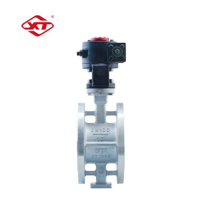 China Engineering high quality D343W cf3m industry and commerce integration flange butterfly valve made in China for sale