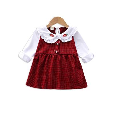 China 2021 casual made in China 2-5 years girls children's sweet children's two-piece dress spring and Autumn Long Sleeve for sale