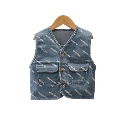 China New Cheap Children's Breathable Gentleman's Clothing 1-5 Years Boys' Plain Vest Spring And Autumn Sleeveless Top for sale