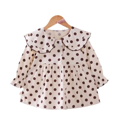 China 2021 summer new high quality casual girl child's sweet polka dot dress for sale