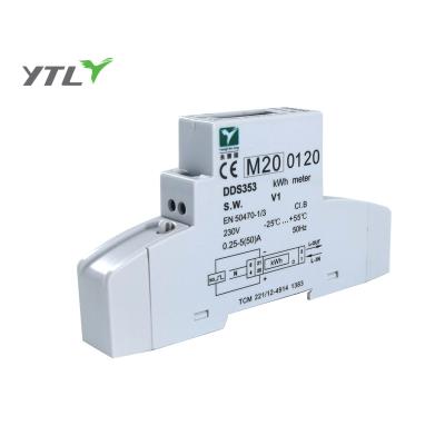 China ABS+PC Single Phase DIN Rail Meter 100A Multifunction Meter For Energy Monitoring RS485 Communication for sale