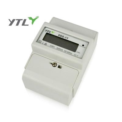 China Modular Single Phase Din-Rail Meter Four Wire Electronic Energy Meter D112022 MI for sale