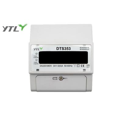 China Three Phase Pass Through Smart Meter Din-rail Electrical Meter With RS485 Communication D516006 for sale