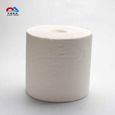 China Virgin Wood Pulp 100% Recycle Pulp Hand Tissue Roll Custom Embossing 2 Ply Tissue Paper Hand Paper Towel Roll for sale