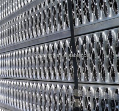 China Industrial Aluminum Perforated Plank Walkway Handle Strut Grating for sale