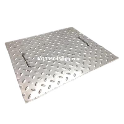 China Industrial Aluminum Checkered Plate Manhole Access Cover for sale