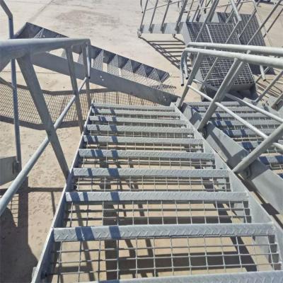 China Industrial Outdoor Industrial Platform Galvanized Steel Structure Staircase for sale