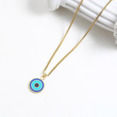 China Europe and America 18k Gold Plated Stainless Steel Jewelry Charm Necklace Wholesale Jewelry for sale