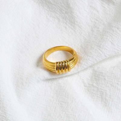 China 2021 New Late FASHION Jewelry 316l Jewelry 18k Stainless Steel Rings Simple_style Cheap Gold Plated Gold Plated Jewelry Wholesale for sale