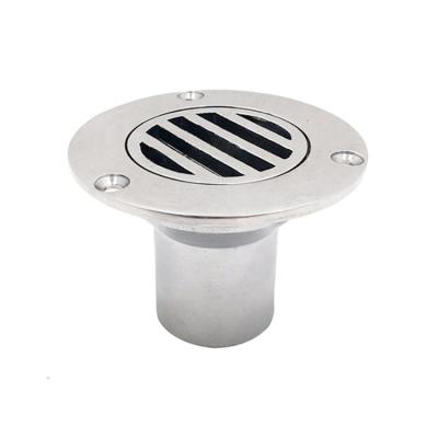 China Boat Hardware Fitting Stainless Steel Deck Floor Drain Hardware High Quality Marine Drainage Port for sale