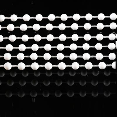 China White PC ABS Plastic Ball Shades Roller Shade Parts PP Roller Beads Bead Rope for sale