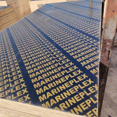 China Industrial Cheap Price 15mm Concrete Construction Shuttering Twice Hot Pressing Film Faced Plywood for sale