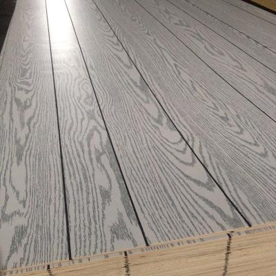 China 2.5Mm Modern Groove Slot Bendable Flexible Paper Faced Plywood for sale