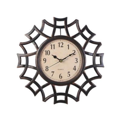 China Hot Selling Art Luxury Modern Home Decorative 3d Antique Style New Style Wall Clock for sale