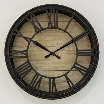 China Beautiful Vintage Home Decoration Copy Clock Modern Wall Clock Contemporary Antique Modern Wood Watch Wall Clock for sale