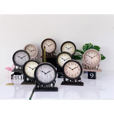 China Factory Style Table Clock Plastic Modern Wall Clock Various Sale Antique Widely Used Home Decoration for sale