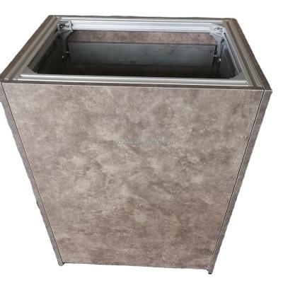 China Sustainable plywood cabinet with aluminum frame work as aquarium stand for sale