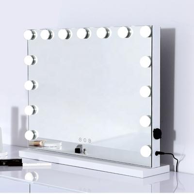 China Modern Lighted Bedroom Dresser Sets Hollywood Vanity Girls Dressing Table Mirror with Lights for sale