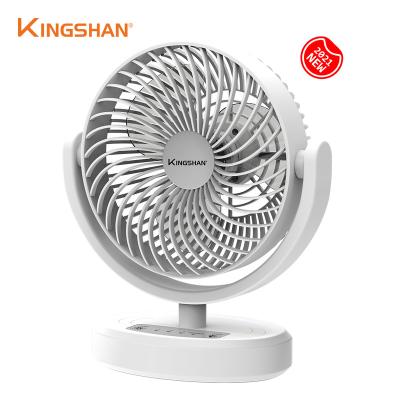 China With LED Battery Life 6 Inch Long Ultra USB Charging Angle Adjustable Night Light Mini Desk Fan Run Big Windy and Low Noise for sale