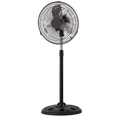 China New 10 Inch Large Portable Floor-standing Fan Three Blades Electronic Electronic Fan Three-speed Vertical Fan Durable Wind Powered Floor Fan for sale