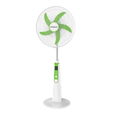 China AC/DC Powered In Running Low Price Many Modes Rechargeable Fan Stand Fan Emergency Cooling Rechargable Box Table Fan Price for sale