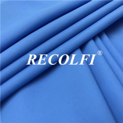 China O estiramento Unifi da maneira de Microfiber 4 reciclou a tela de seda amacia o sólido de terminação à venda