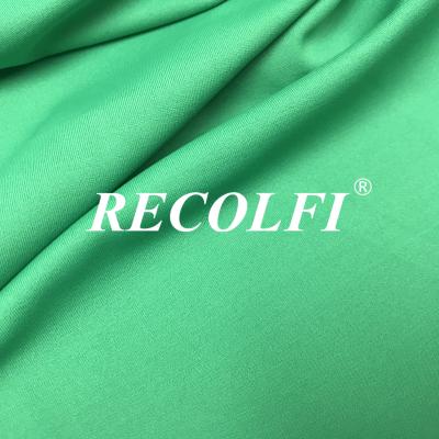 China Repreve Nylon 40D Tricot 4 van het Garenlurv Activ van Roica Spandex van de Manierrek de Slijtage Stevige Duidelijke Kleur Te koop