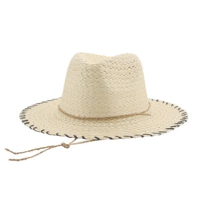 China Hot-selling Unisex Striped Summer Beach Sun Folding Sun Hat Panama Hat Beach Outdoor Hat For Women UV Protection for sale