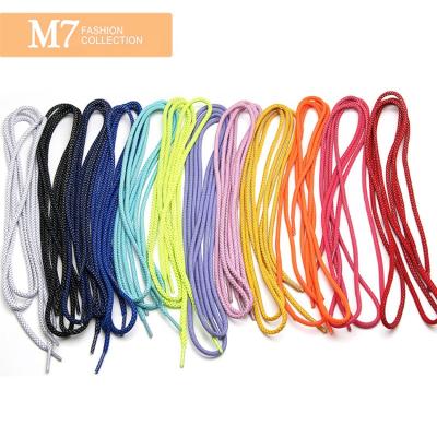 China MSBJ0105 Factory Direct Sale Twill 4.5MM Reflective Sneaker Round Around Custom Shoe Lace for sale