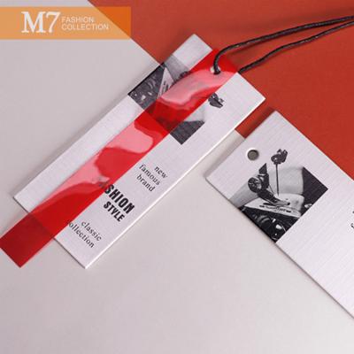 China DP095 New Design Sustainable Garment Plastic Custom Color Brand Label Fashion Package Clothing Label Tags for sale