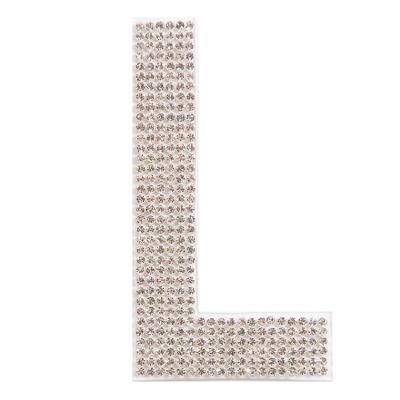 China Bags Cheapest Cost Custom Bling Letter Design Rhinestone Transfer Pattern Best Quality MSBJ072 Wholesale for sale