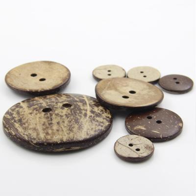 China Other Factory Direct Wholesale Latest ZM185 Designs Natural With 2-Holes Shell Coconut Buttons for sale