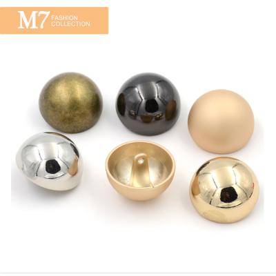 China Others ZM176 custom design elegant round hat metal button for blouse gold mushroom buttons for sale