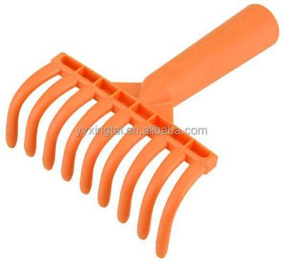 China Mini Garden Tool Plastic Garden Rake 9 Teeth Rake for sale