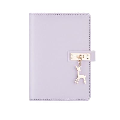 China Custom Leather Binding A5 Hardcover Pink A5 Notebook Cover Notebook for sale