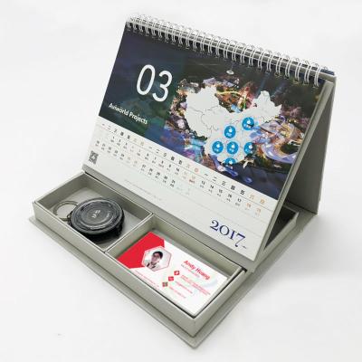 China Wall Calendar 2022 Custom Design Printing Desk Calendar With Stickers for sale