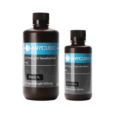 China Real Print Anycubic Wholesale 405nm Offline Rigid UV Resin For Photon LCD 3D Printer for sale