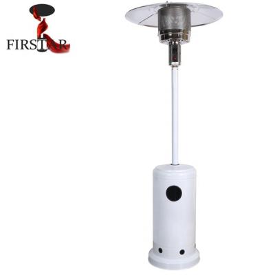 China Outdoor White Color Blue Flame Patio Gas Heater for sale