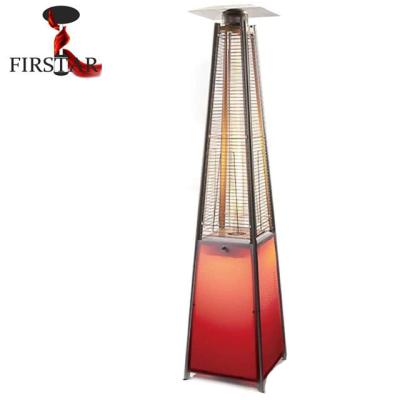 China Outdoor LED Pyramid Glass Tube Gas Patio Heater for sale