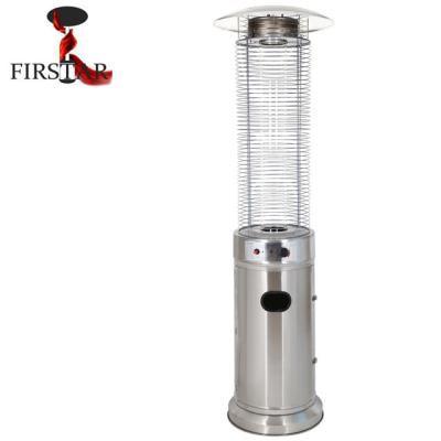 China Round Glass Tube Gas Stocked Outdoor Patio Heater for sale