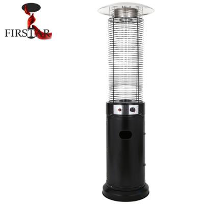 China Stored Outdoor Glass Tube Gas Flame Patio Heater for sale