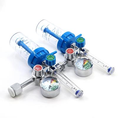 China Hospital Nurse CGA540 Wire Oxygen Cylinder Regulator Medical Oxygen Regulator Flow Meter for sale