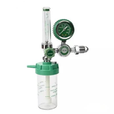 China Hospital Nurse High Quality Oxygen Pressure Regulator with Flowmeter and Humidifier Bottle CGA 540 G5/8 for sale