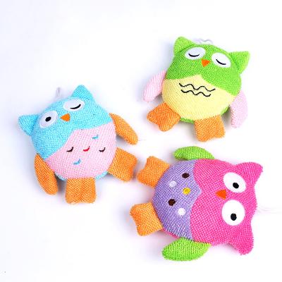 China EXFOLIATING lovely animal body wash scrub bath gloves exfoliating baby scrubber glove for kids for sale