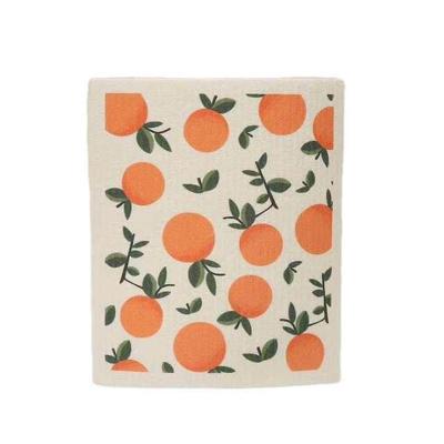 China Germany 70% Cellulose 30% Kitchen Sustainable Cotton Customized Printed Clean Sponge Cloth for sale