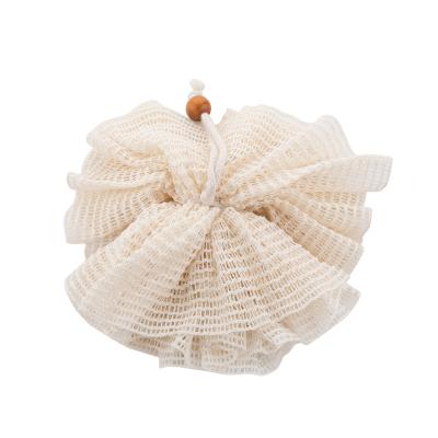 China EXFOLIATING Eco-friendly Natural Hemp Mesh Bath Sponge Ramie Bath Ball Body Shop Hemp for sale