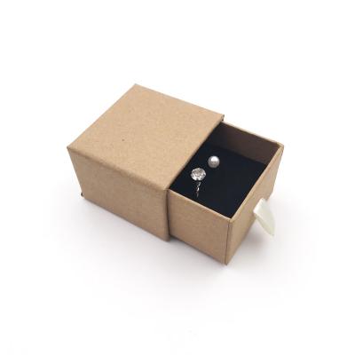 China Recycled Materials Eco Friendly Kraft Paper Packaging Bracelet Ring Cheap Box for sale