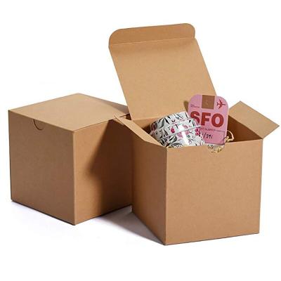 China Recyclable Tuck End Natural Brown Soap Packaging Reverse Kraft Box for sale